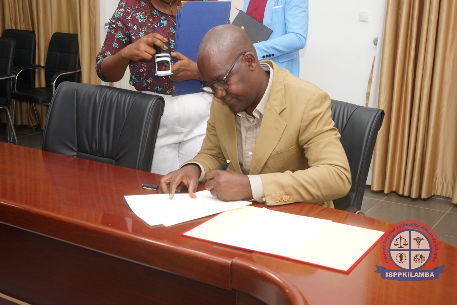 Presidente do ISPP-Kilamba, Assintura de Protocolo de Cooperação